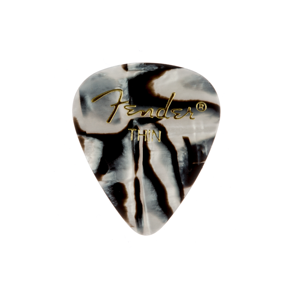 Fender NEW Fender Graphic Picks - Zebra - Thin - Pack of 12
