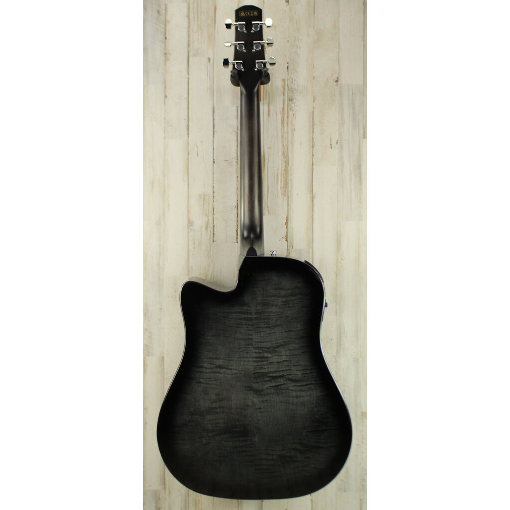 Ibanez DEMO Ibanez Advanced Acoustic AAD77CE - Transparent Black Sunburst High Gloss (511)