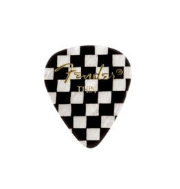 Fender NEW Fender Graphic Picks - Checker - Thin - Pack of 12