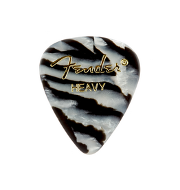 Fender NEW Fender Graphic Picks - Zebra - Heavy - Pack of 12
