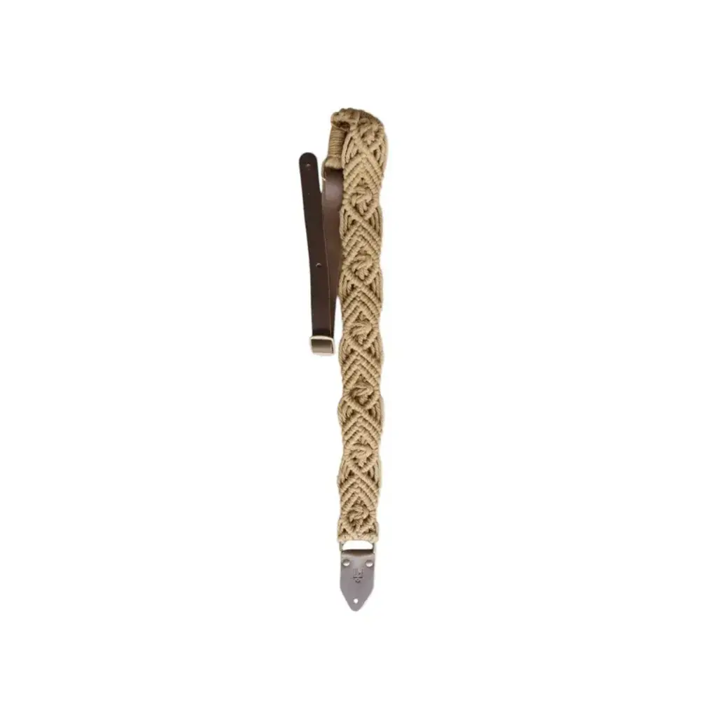 LM NEW LM Macrame Guitar Strap - Beige