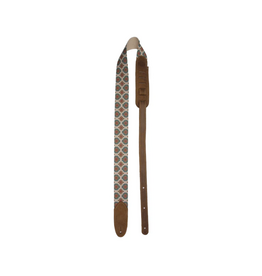 LM NEW LM SW30 Guitar Strap - Tan/Blue Pattern