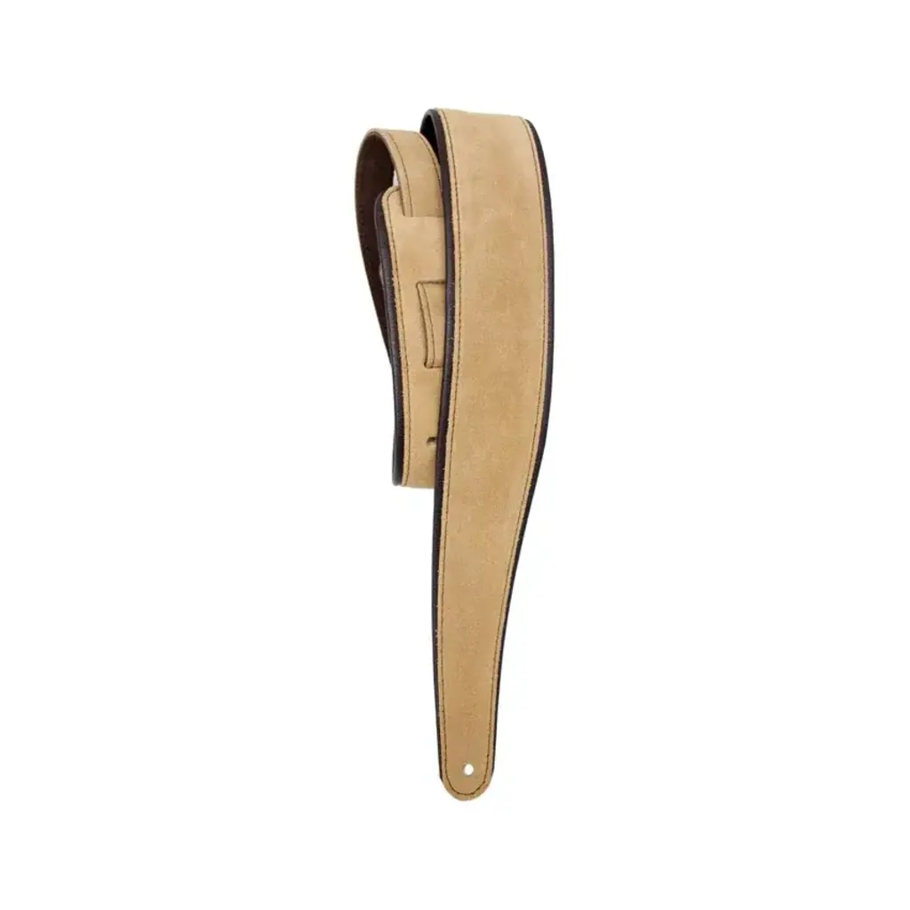 LM NEW LM Premier Guitar Strap - Suede - Tan