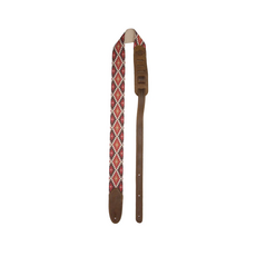 LM NEW LM SW-32 Guitar Strap - Red Diamonds