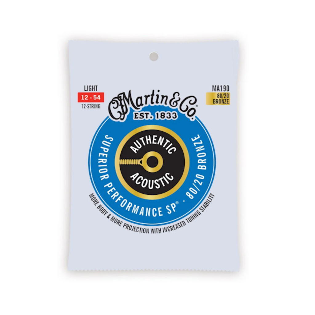 Martin NEW Martin Authentic Acoustic SP Guitar Strings - 80/20 Bronze - 12 String Light - .012-.054