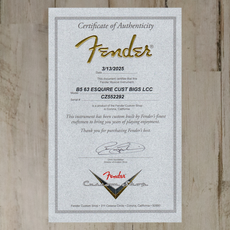 Fender USED Fender Custom Shop 1963 Esquire Custom Bigsby DLX Closet Classic (292)