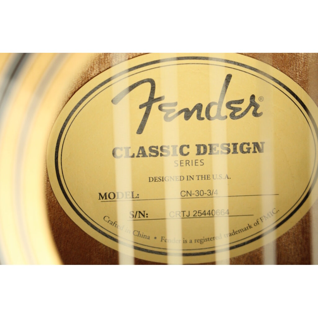 Fender DEMO Fender CN-30 Nylon 3/4 - Natural (664)