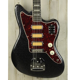 Fender DEMO Fender Limited Edition Gold Foil Jazzmaster - Black Sparkle (616)