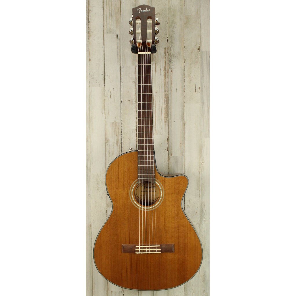 Fender DEMO Fender CN-140SCE Nylon Thinline - Natural w/Case (536)