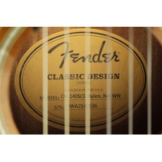 Fender DEMO Fender CN-140SCE Nylon Thinline - Natural w/Case (536)