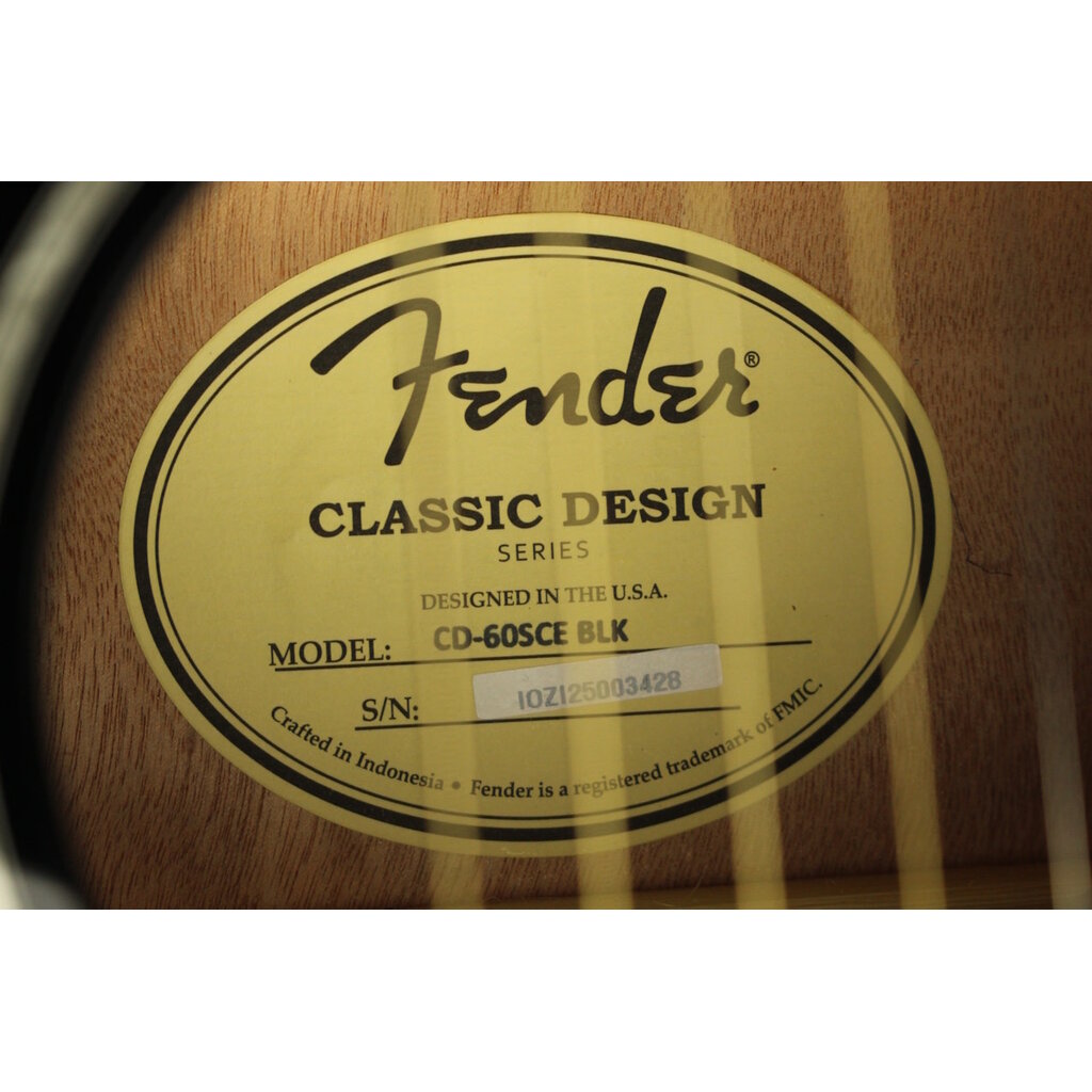 Fender DEMO Fender CD-60SCE - Black (428)