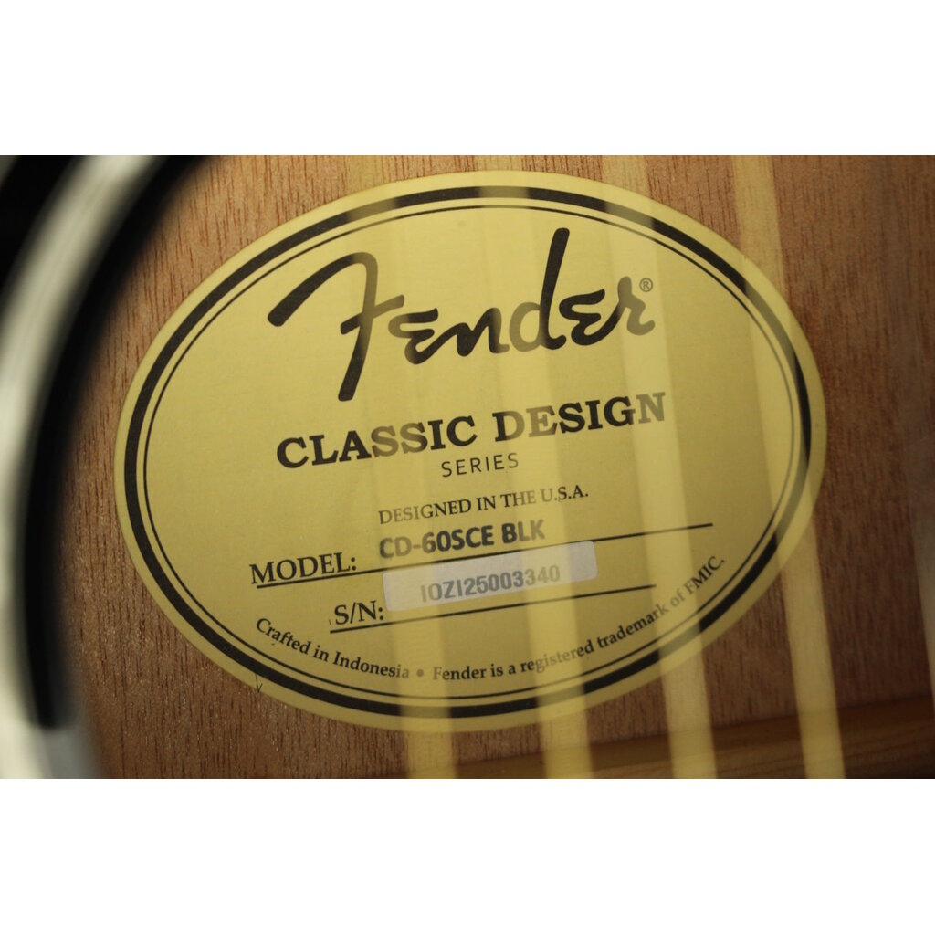 Fender DEMO Fender CD-60SCE - Black (340)