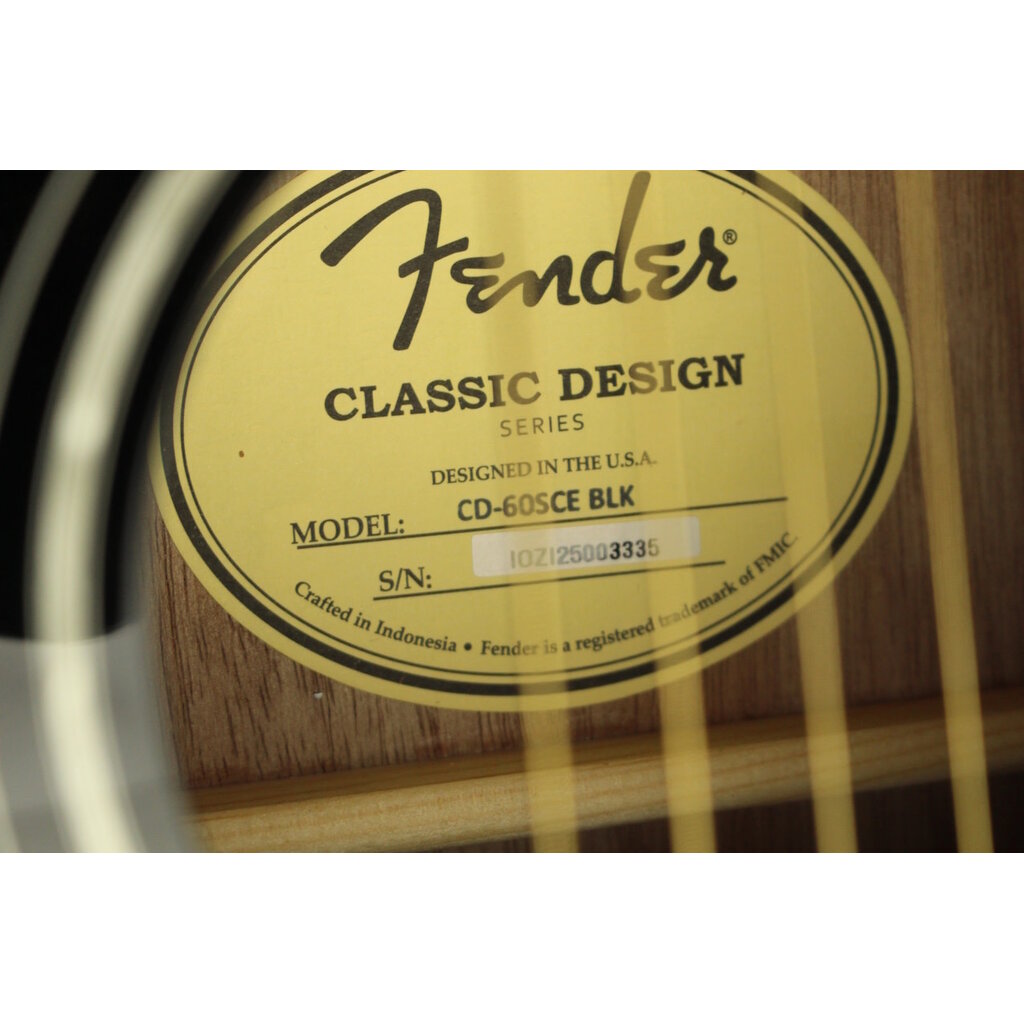 Fender DEMO Fender CD-60SCE - Black (335)
