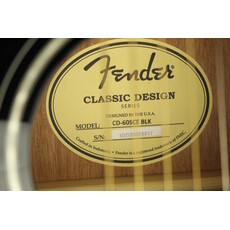 Fender DEMO Fender CD-60SCE - Black (317)