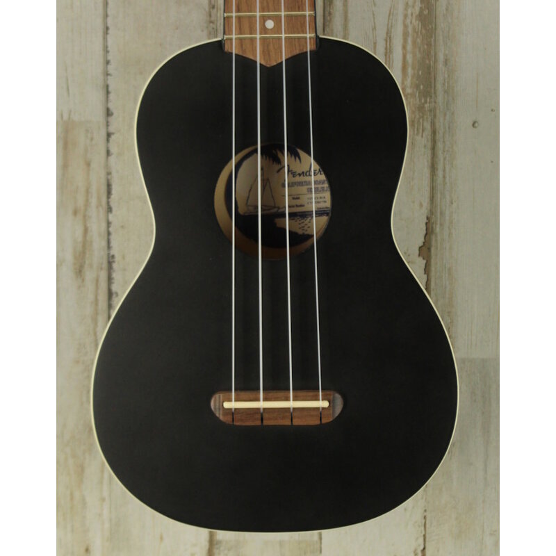 Fender DEMO Fender Venice Soprano Ukulele - Black (750)