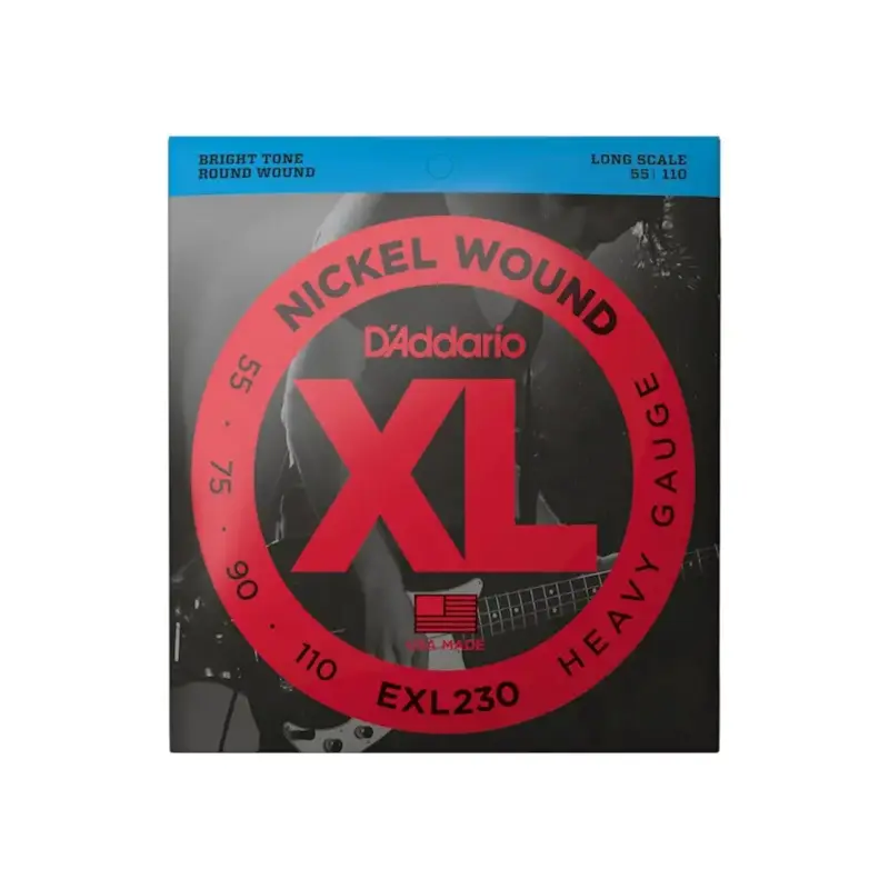 D'Addario NEW D'Addario EXL230 Nickel Wound Bass Strings - Heavy - .055-.110