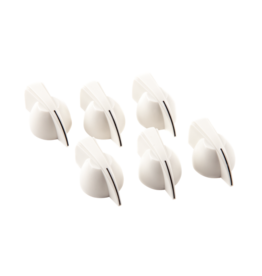 Fender NEW Fender Chicken Head Amplifier Knobs - White - Pack of 6