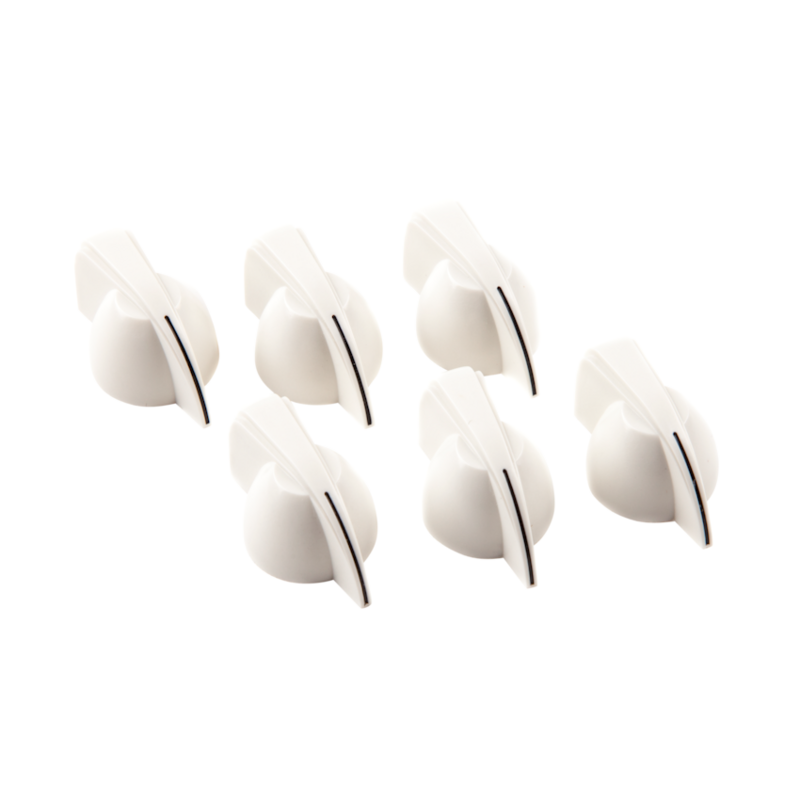 Fender NEW Fender Chicken Head Amplifier Knobs - White - Pack of 6