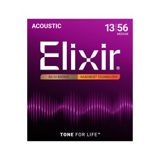 Elixir NEW Elixir Nanoweb 80/20 Bronze Acoustic Strings - Medium - .013-.056