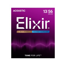 Elixir NEW Elixir Polyweb 80/20 Bronze Acoustic Strings - Medium - .013-.056