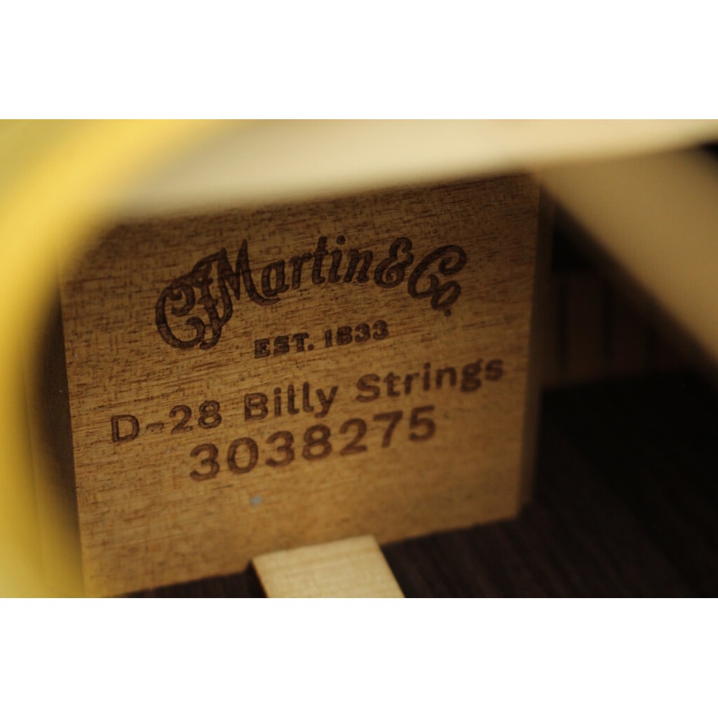 Martin NEW Martin D-28 Billy Strings - Natural w/ Antique Toner (275)
