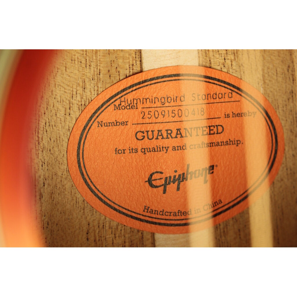 Epiphone DEMO Epiphone Hummingbird Standard - Cherry Sunburst (418)