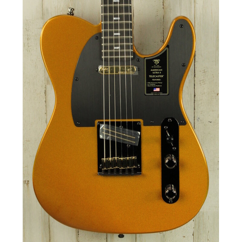 Fender DEMO Fender 75th Anniversary American Ultra II Telecaster - Liquid Gold (869)