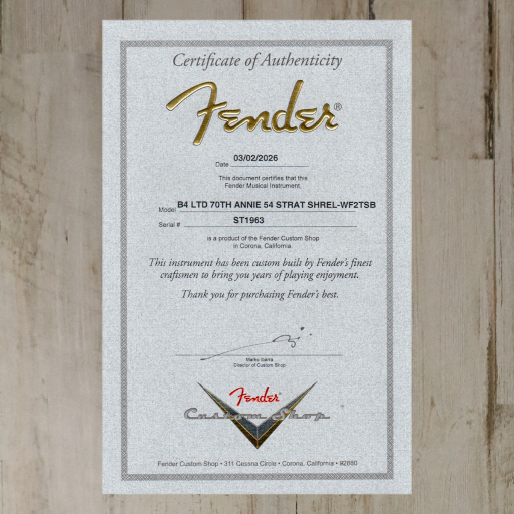 Fender DEMO Fender Custom Shop 70th Anniversary 1954 Stratocaster - Wide-Fade 2-Color Sunburst (963)