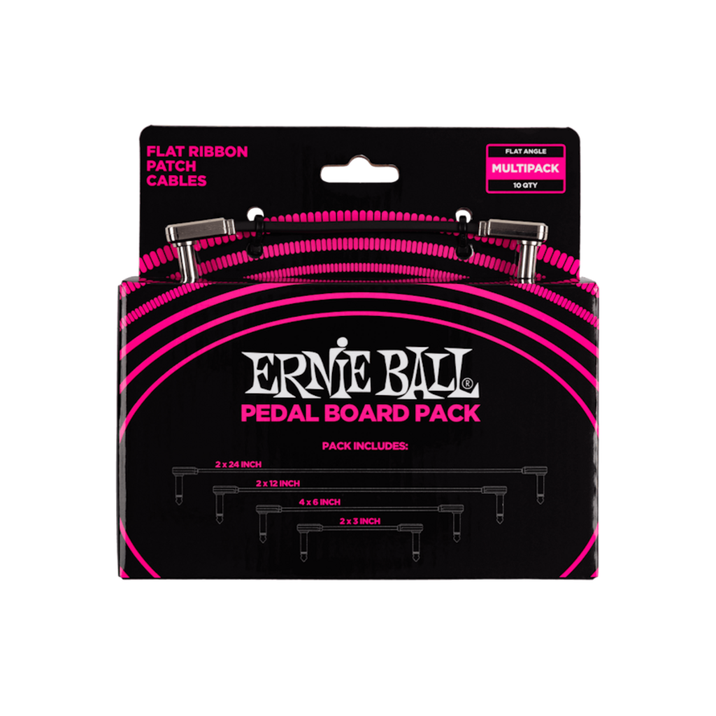 Ernie Ball NEW Ernie Ball Flat Ribbon Pedalboard Patch Cables - Multi Pack