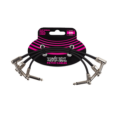 Ernie Ball NEW Ernie Ball Flat Ribbon Pedalboard Patch Cables - 6" - Pack of 3