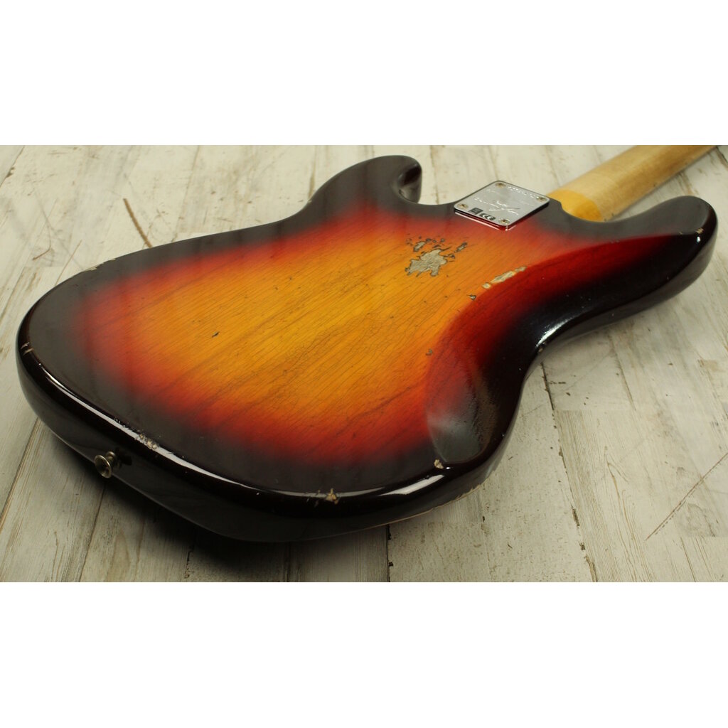 Fender DEMO 2026 Fender Custom Shop Limited Edition P-Jazz Bass Relic - Chocolate 3-Color Sunburst (131)