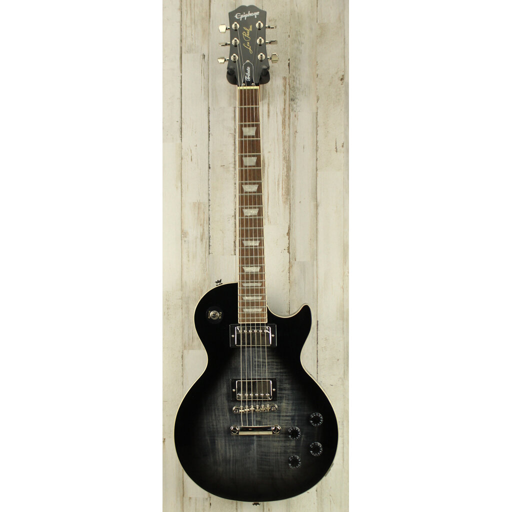 Epiphone DEMO Epiphone Les Paul Tribute Plus - Transparent Ebony (243)