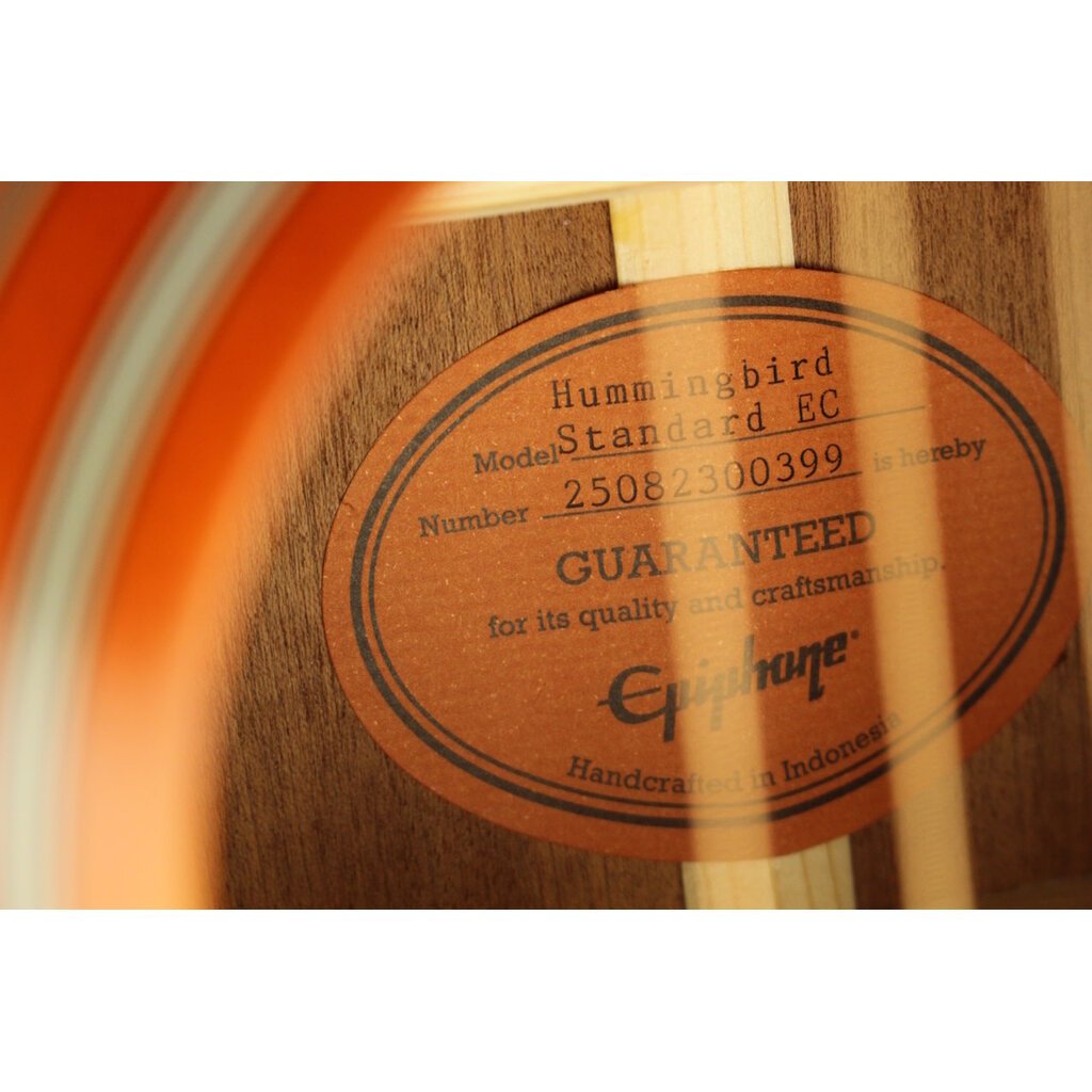 Epiphone DEMO Epiphone Hummingbird Standard EC - Cherry Sunburst (399)