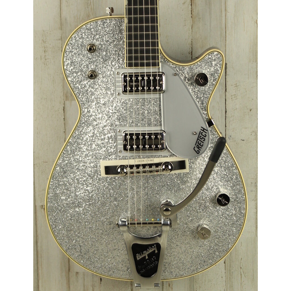 Gretsch DEMO Gretsch G6129T-59 Vintage Select ’59 Silver Jet - Silver Sparkle (260)