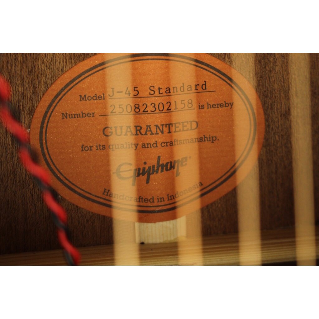 Epiphone DEMO Epiphone Inspired by Gibson J-45 Standard - Vintage Sunburst (158)