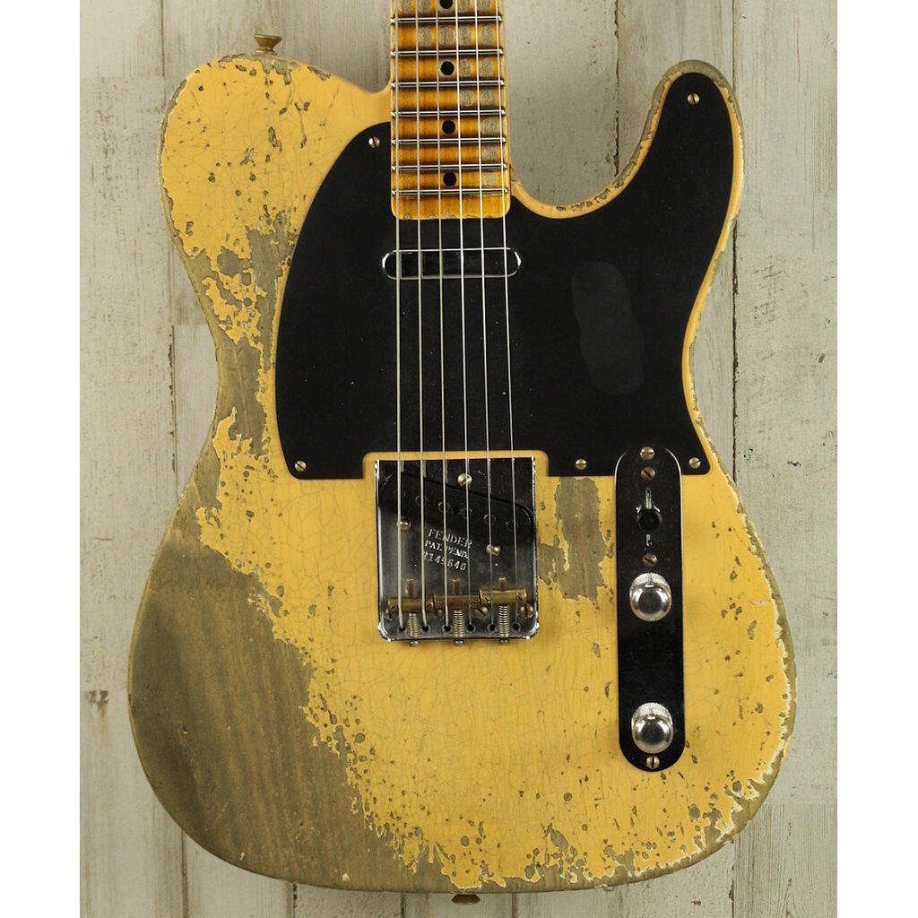 Fender DEMO Fender Custom Shop 1952 Telecaster Super Heavy Relic - Aged Nocaster Blonde (640)