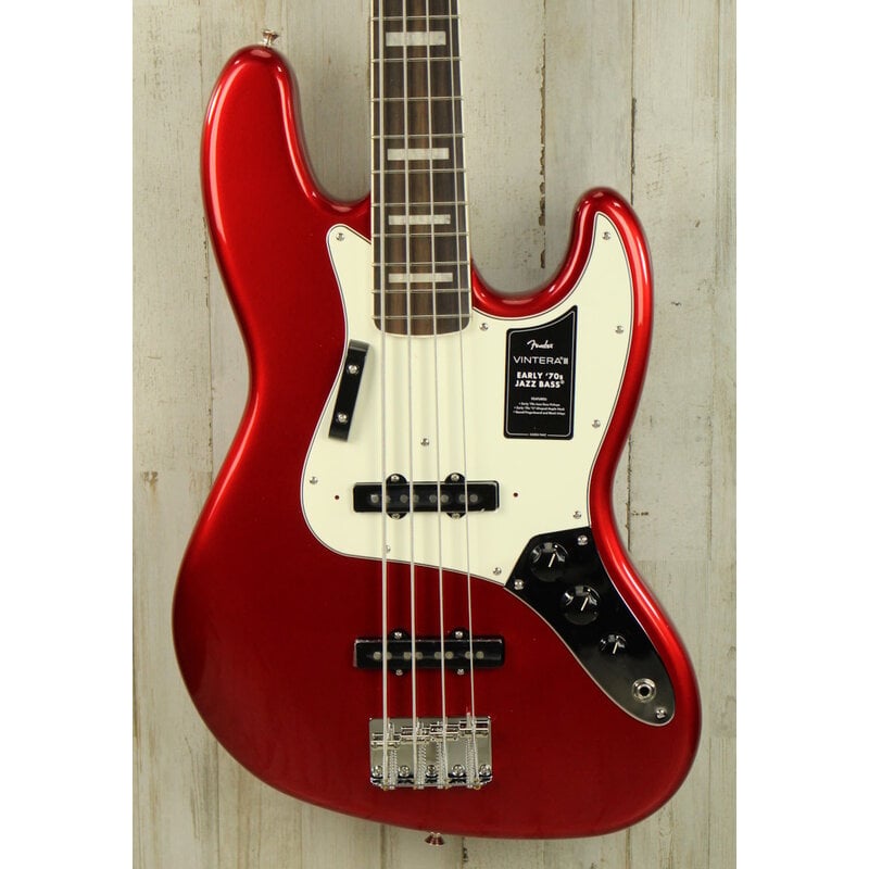 Fender DEMO Fender Vintera III Early '70s Jazz Bass - Candy Apple Red (060)