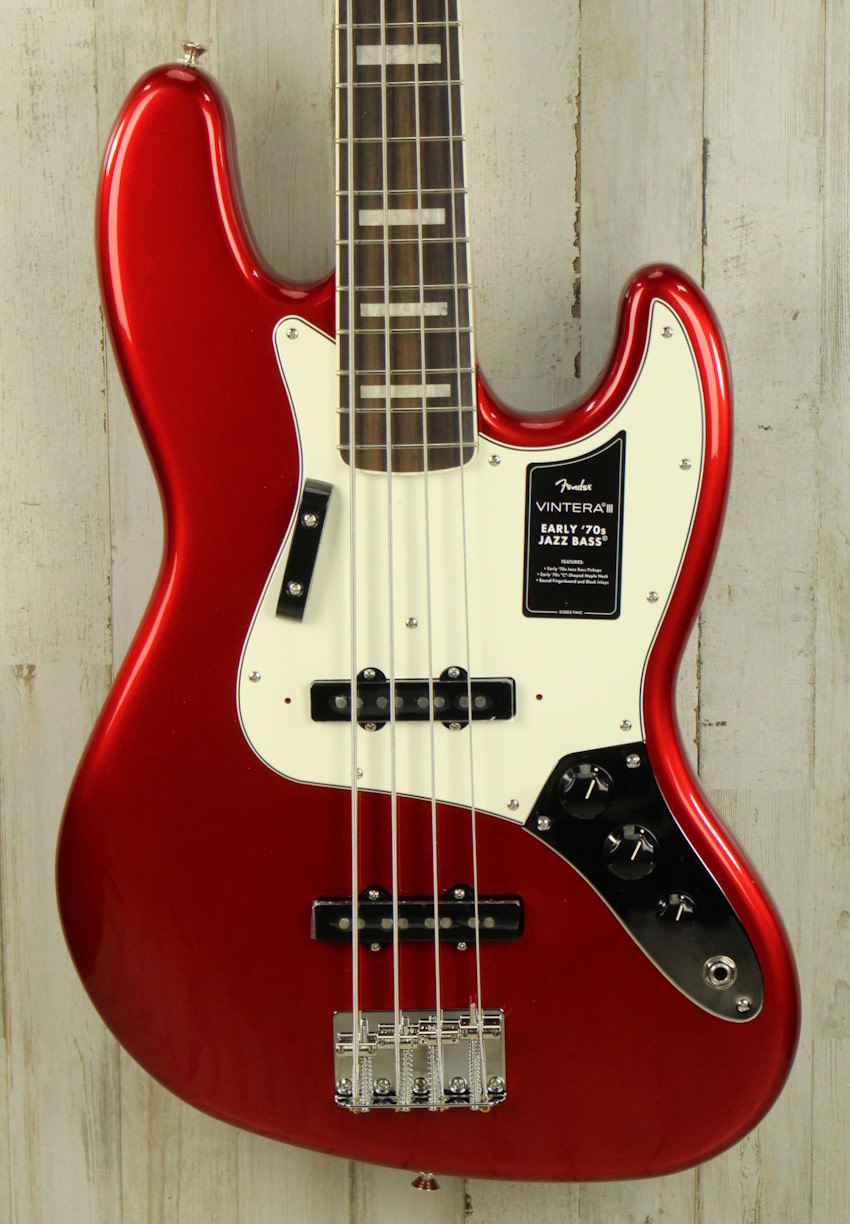 DEMO Fender Vintera III Early '70s Jazz Bass - Candy Apple Red