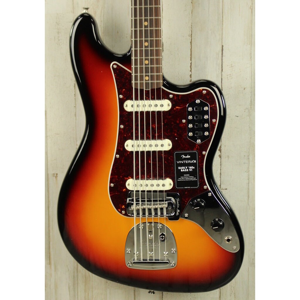 Fender DEMO Fender Vintera III Early '60s Bass VI - 3-Color Sunburst (159)