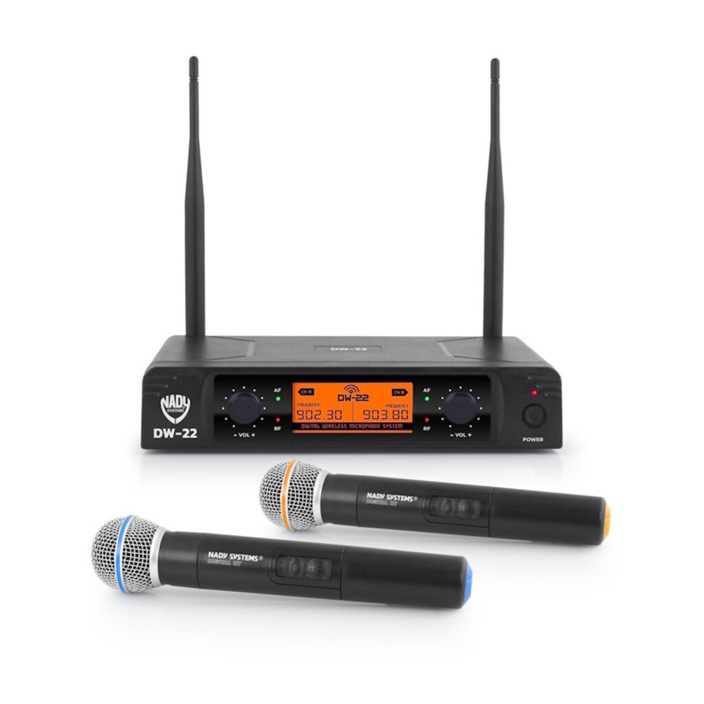 Nady NEW Nady DW-22 Dual Handheld Digital Wireless Microphone System