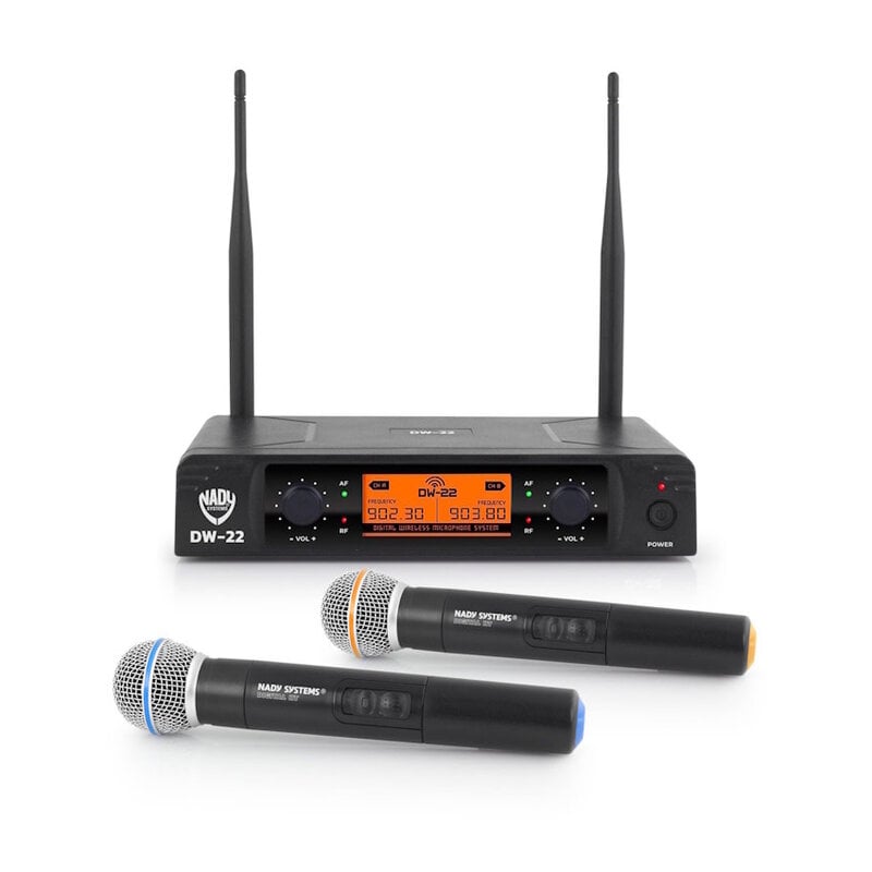Nady NEW Nady DW-22 Dual Handheld Digital Wireless Microphone System