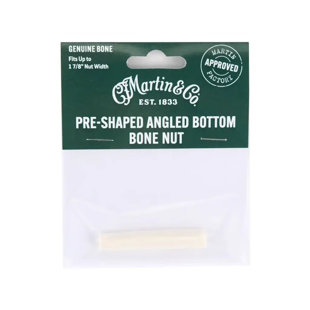 Martin NEW Martin Pre-Shaped Angled Bottom Bone Nut