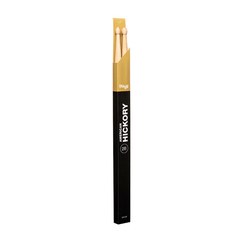Stagg NEW Stagg Hickory Drumsticks - Wood Tip - 2B