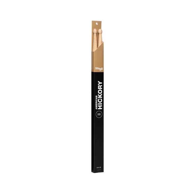 Stagg NEW Stagg Hickory Drumsticks - Wood Tip - 5B