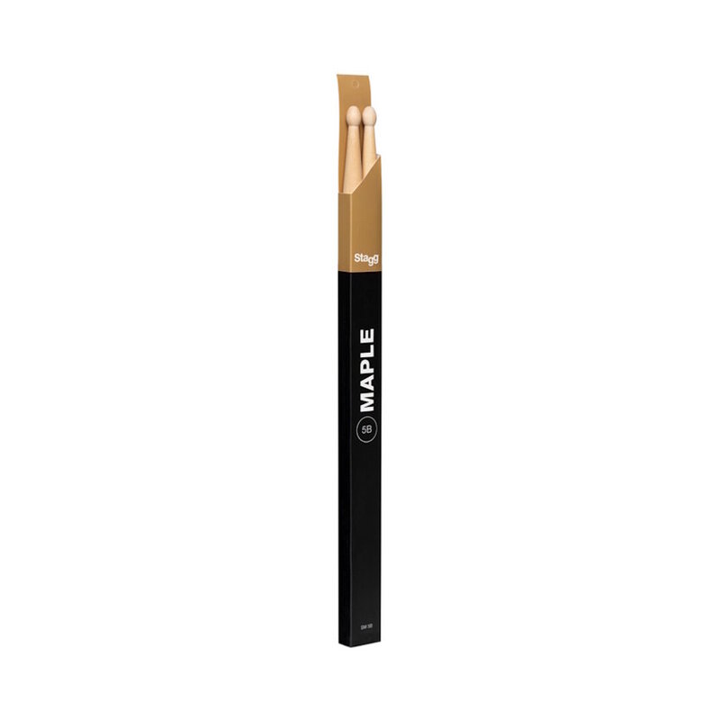 Stagg NEW Stagg Maple Drumsticks - Nylon Tip - 5B