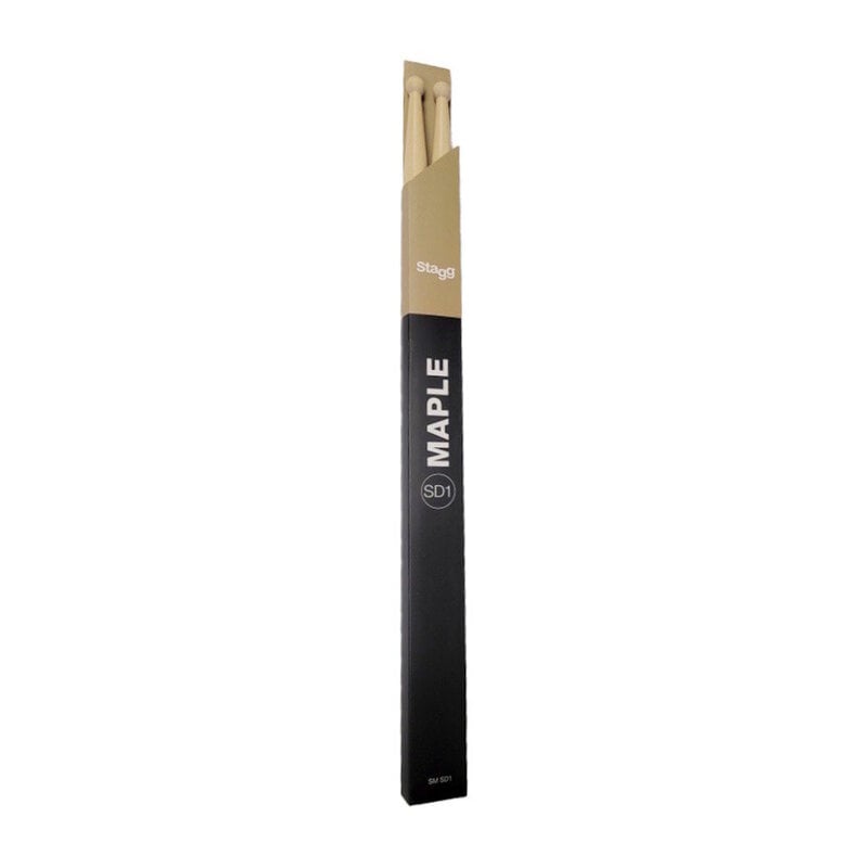 Stagg NEW Stagg Maple Drumsticks - Wood Tip - SD1 Concert Snare