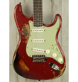 Fender DEMO Fender Custom Shop 1961 Stratocaster Super Heavy Relic - Aged Dakota Red/3-Color Sunburst (107)