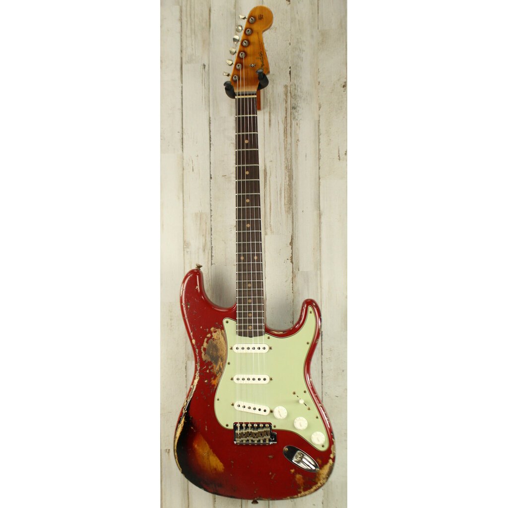 Fender DEMO Fender Custom Shop 1961 Stratocaster Super Heavy Relic - Aged Dakota Red/3-Color Sunburst (107)