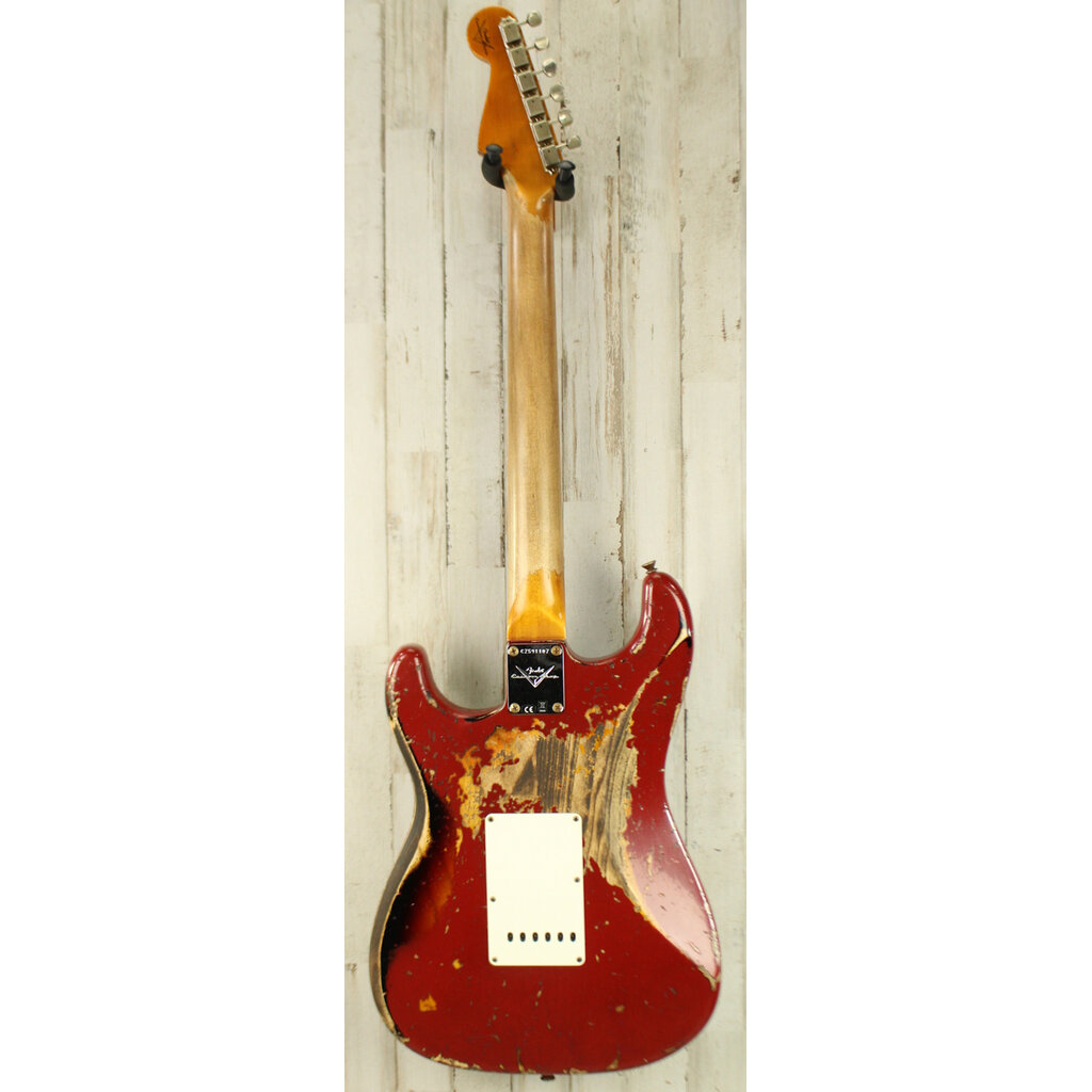Fender DEMO Fender Custom Shop 1961 Stratocaster Super Heavy Relic - Aged Dakota Red/3-Color Sunburst (107)