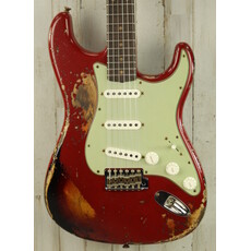 Fender DEMO Fender Custom Shop 1961 Stratocaster Super Heavy Relic - Aged Dakota Red/3-Color Sunburst (107)